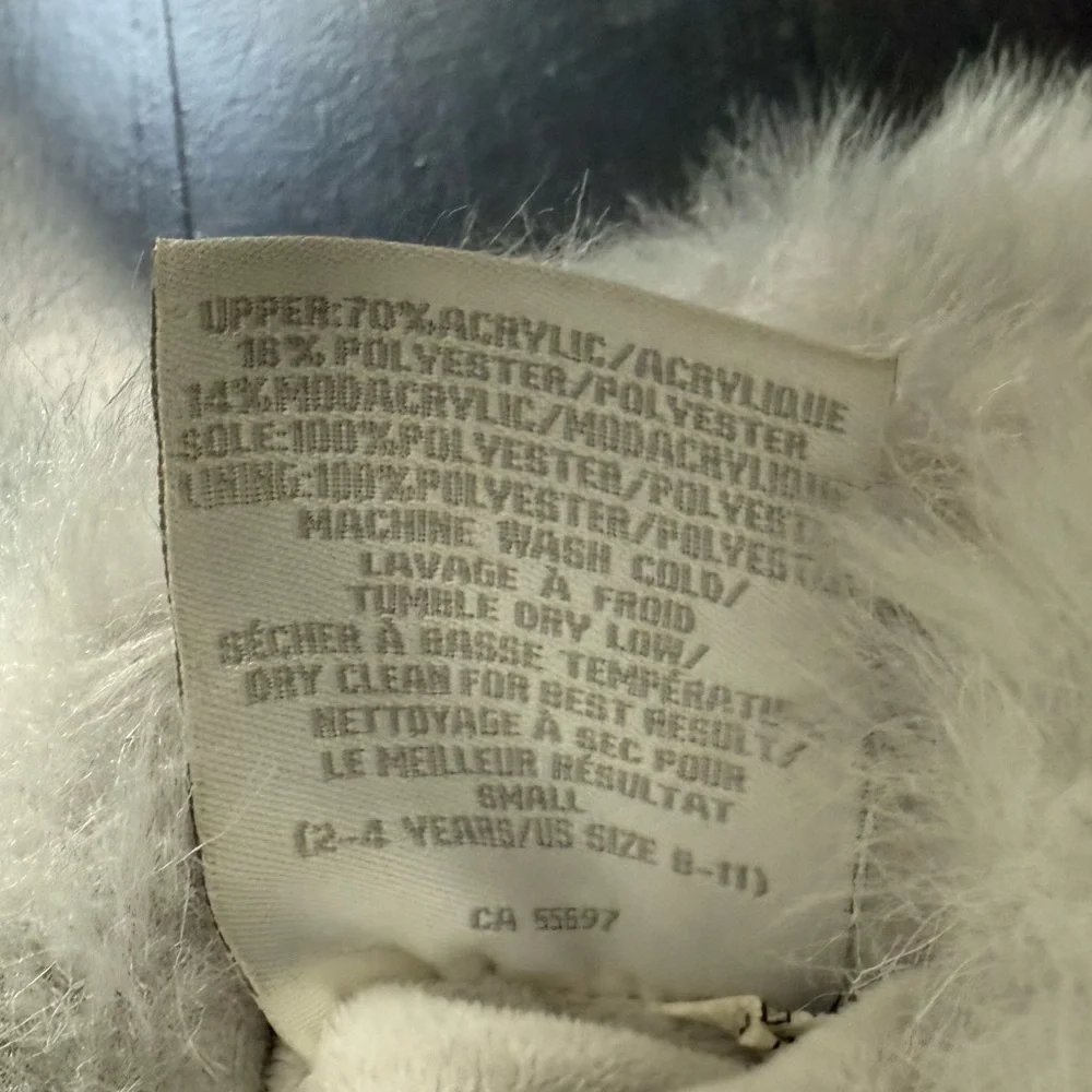 RH Baby luxe fur booties, preowned